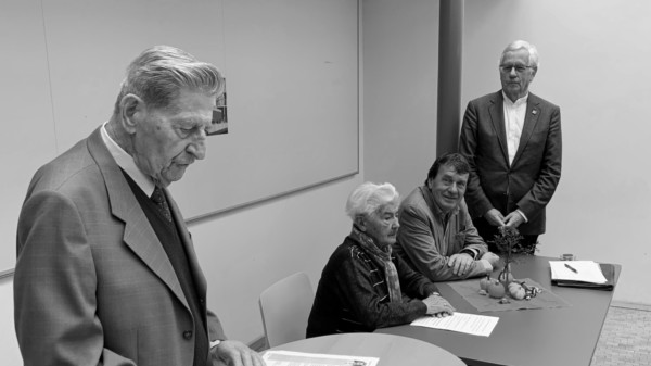 Archiv: Otto Graeber (links) bei der Festveranstaltung 25 Jahre SPD AG 60plus im Bezirk Hannover am 30. September 2019